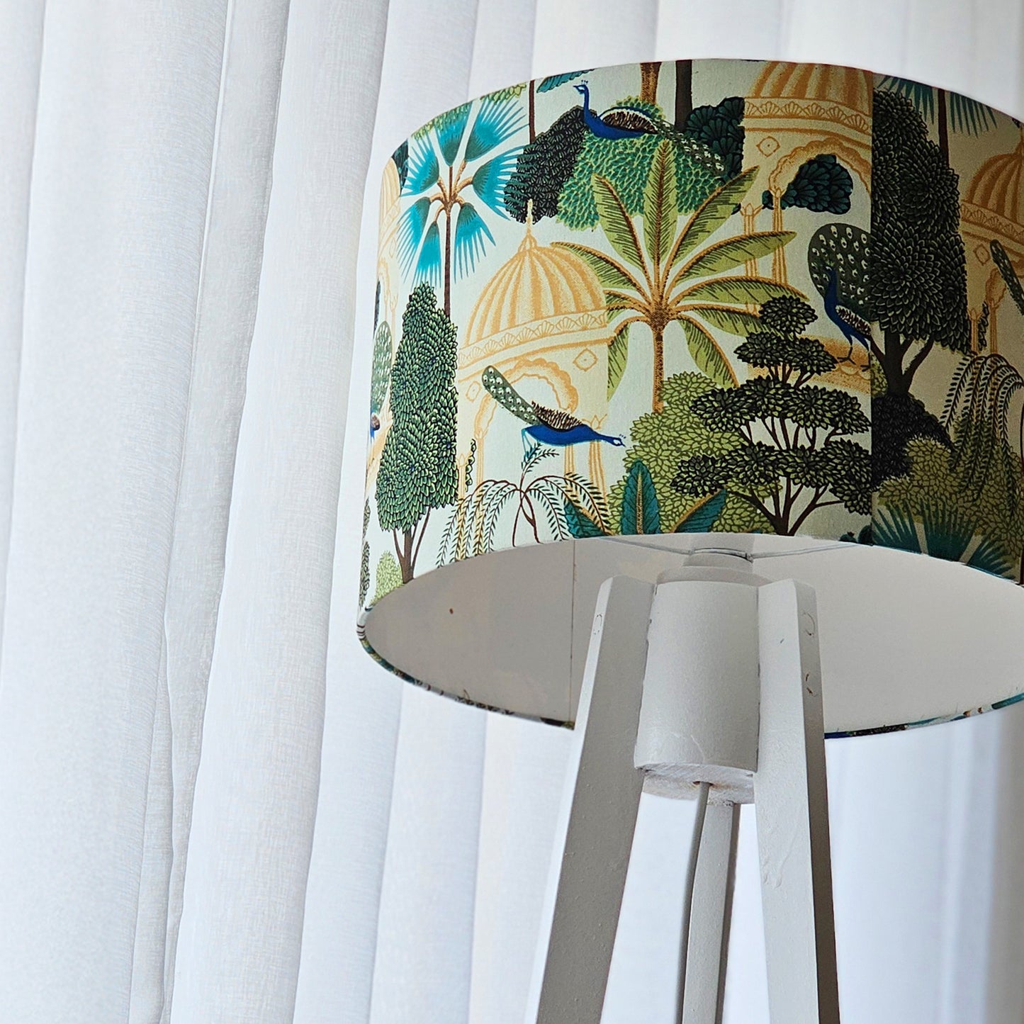 Peacock floor lamp