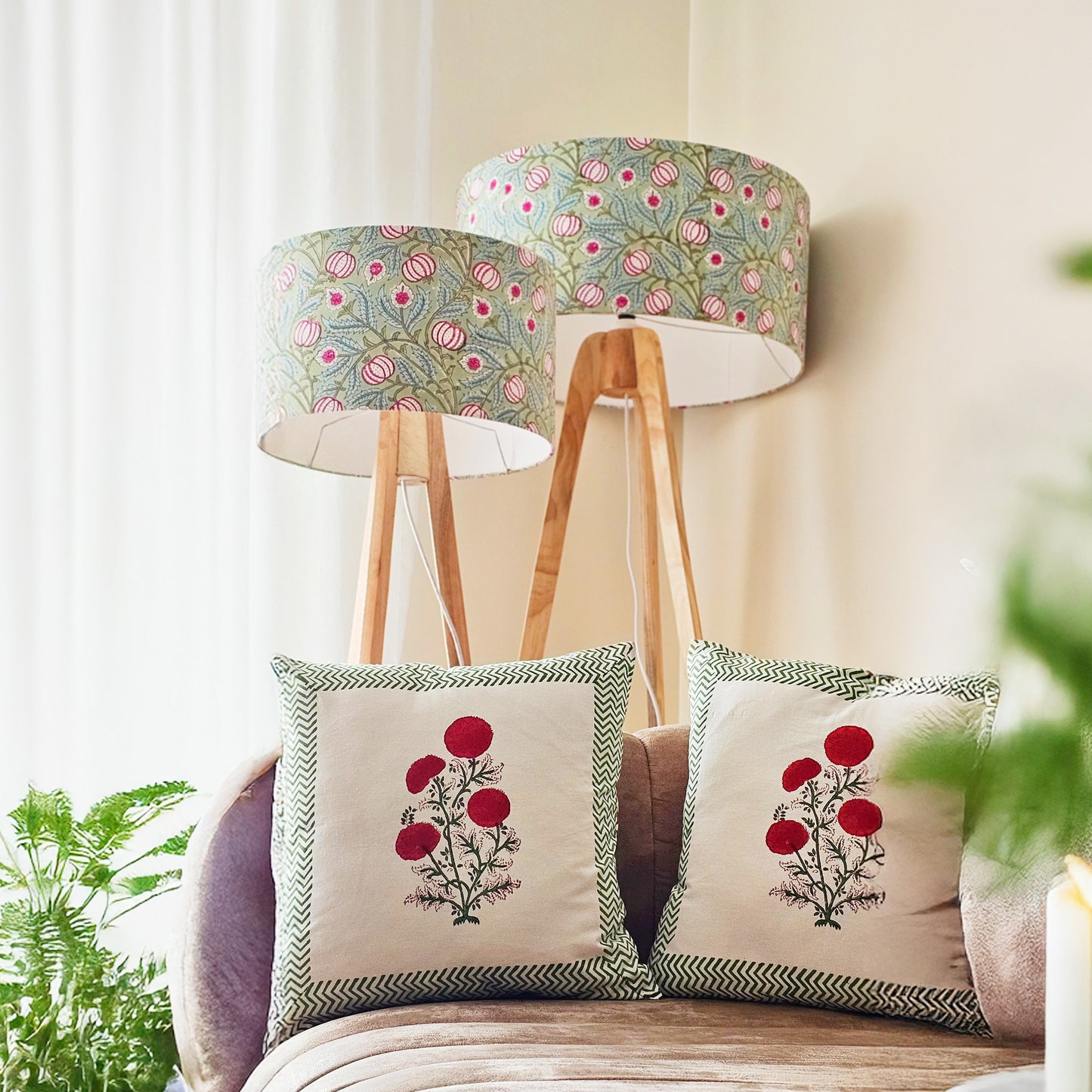 Poppy cushion cover