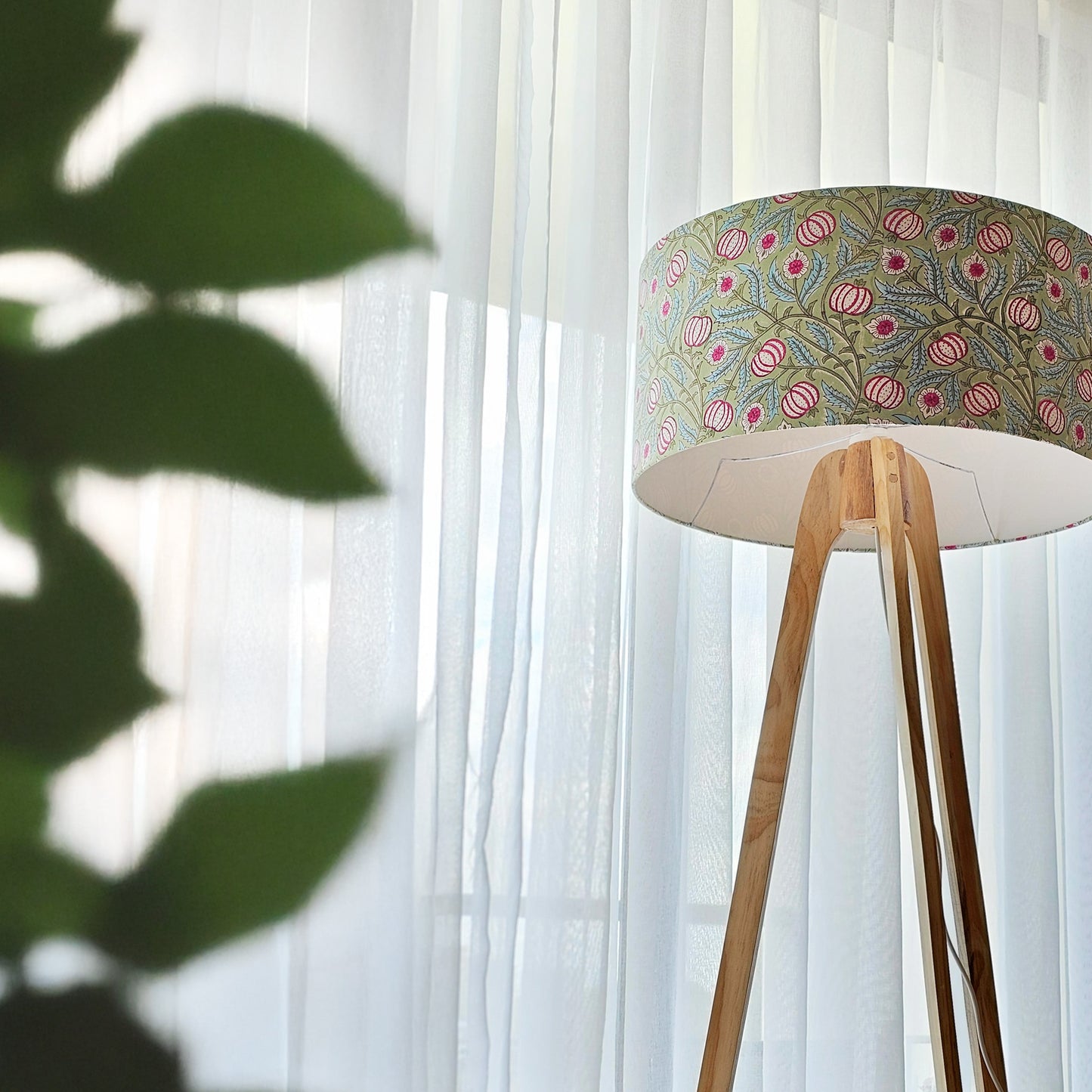 Green apple floor lamp