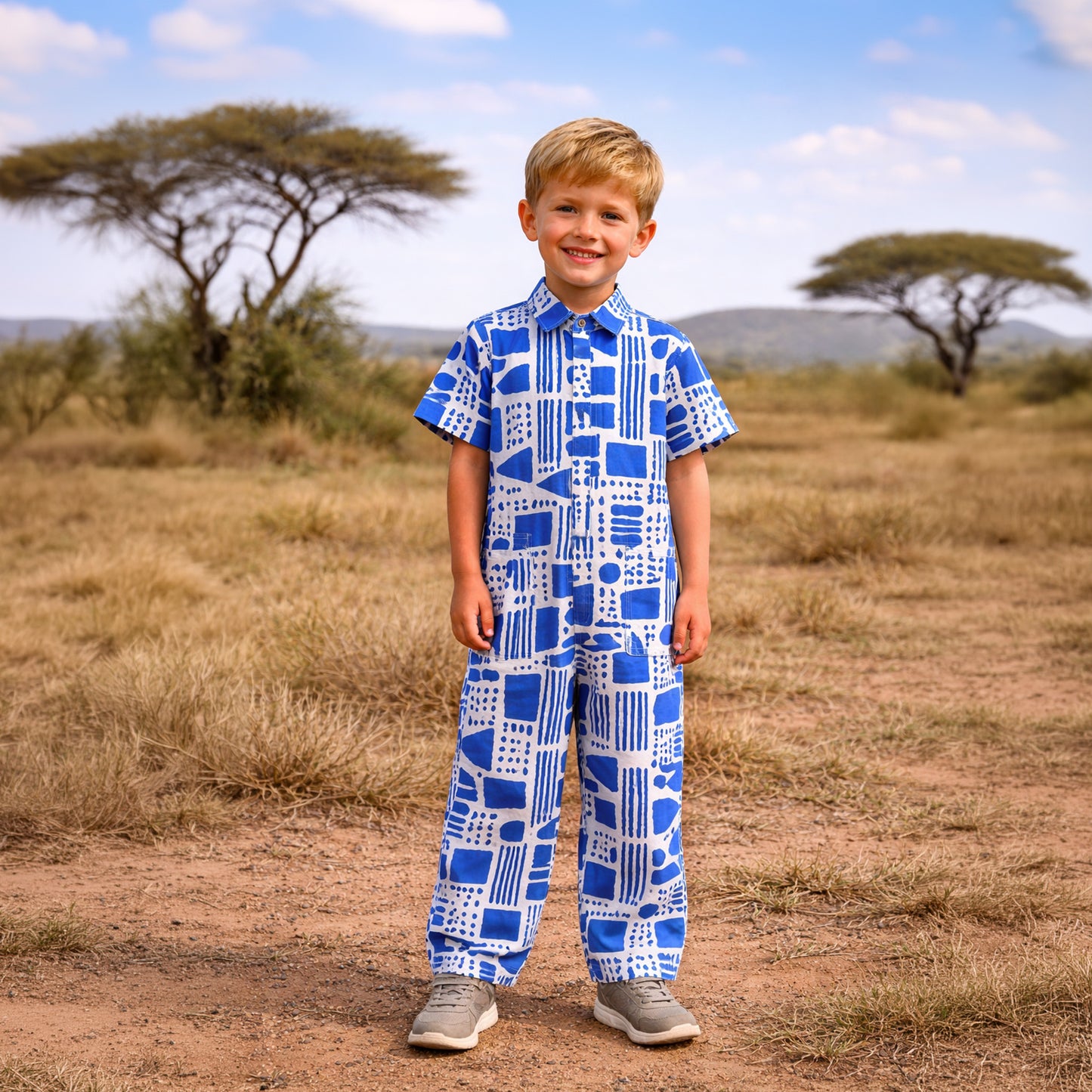 Nomad blue unisex jumpsuit