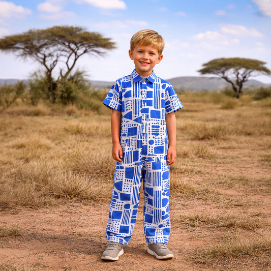 Nomad blue unisex jumpsuit