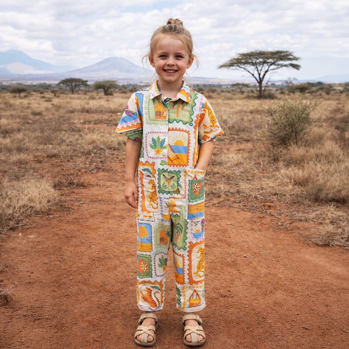 Stamps unisex jumpsuit