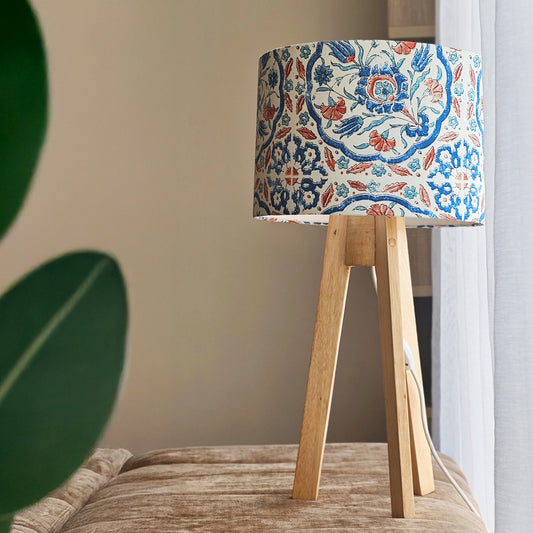 Blue Dahlia side lamp