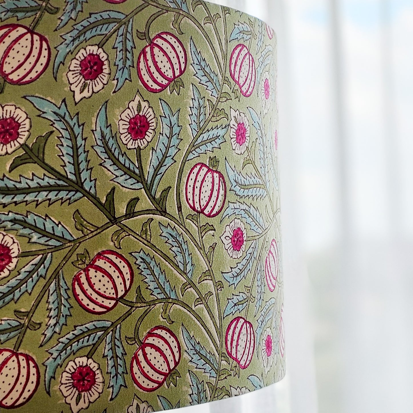 Green apple floor lamp