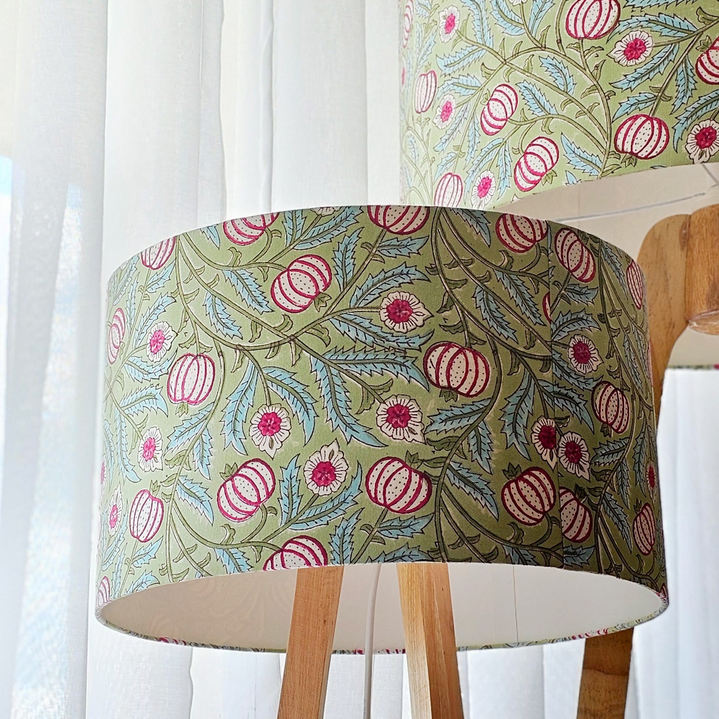 Green apple floor lamp