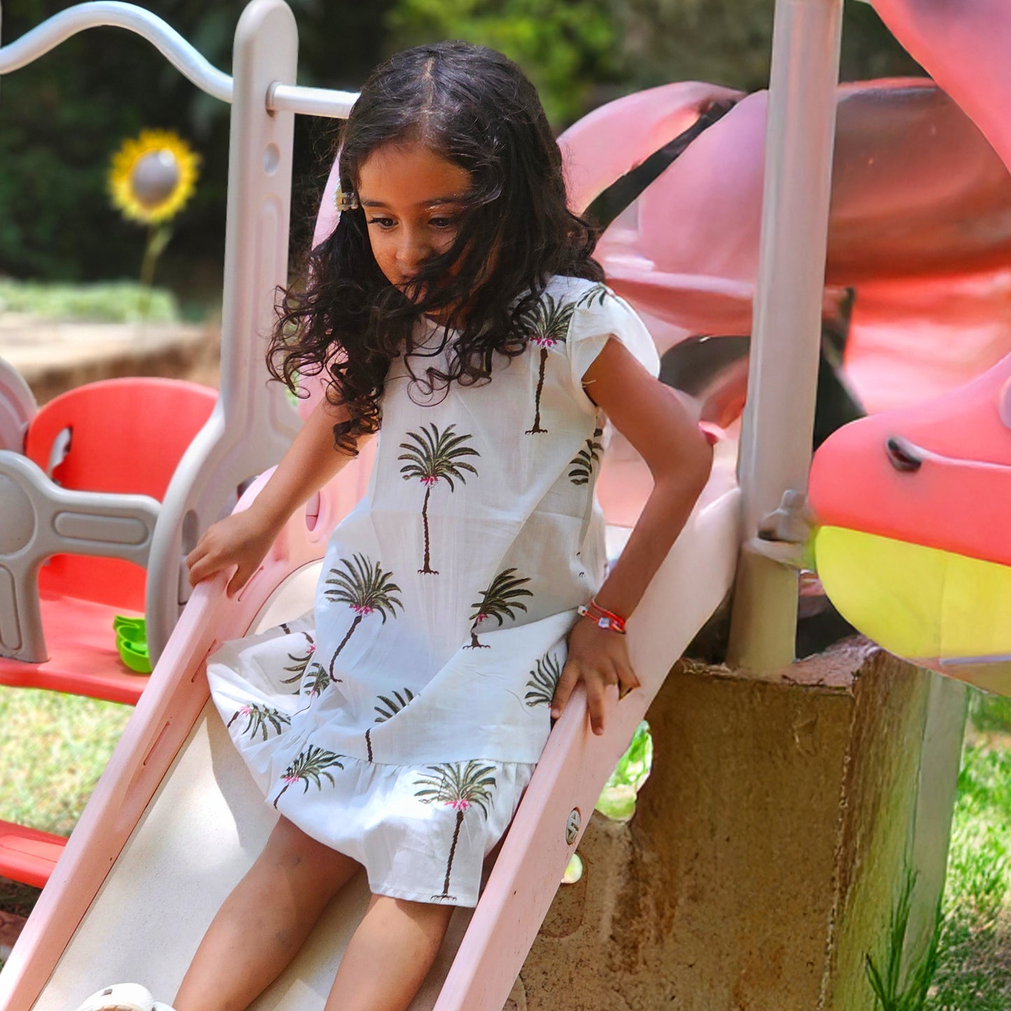 Palm kids frill dress