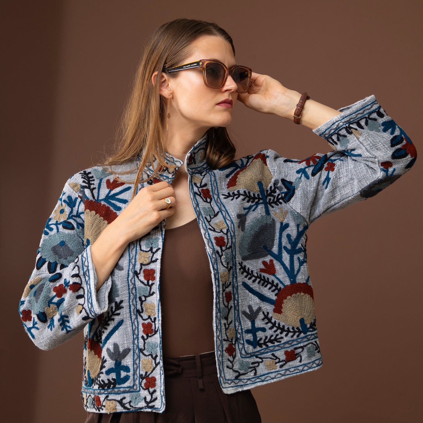 Grey Suzani jacket