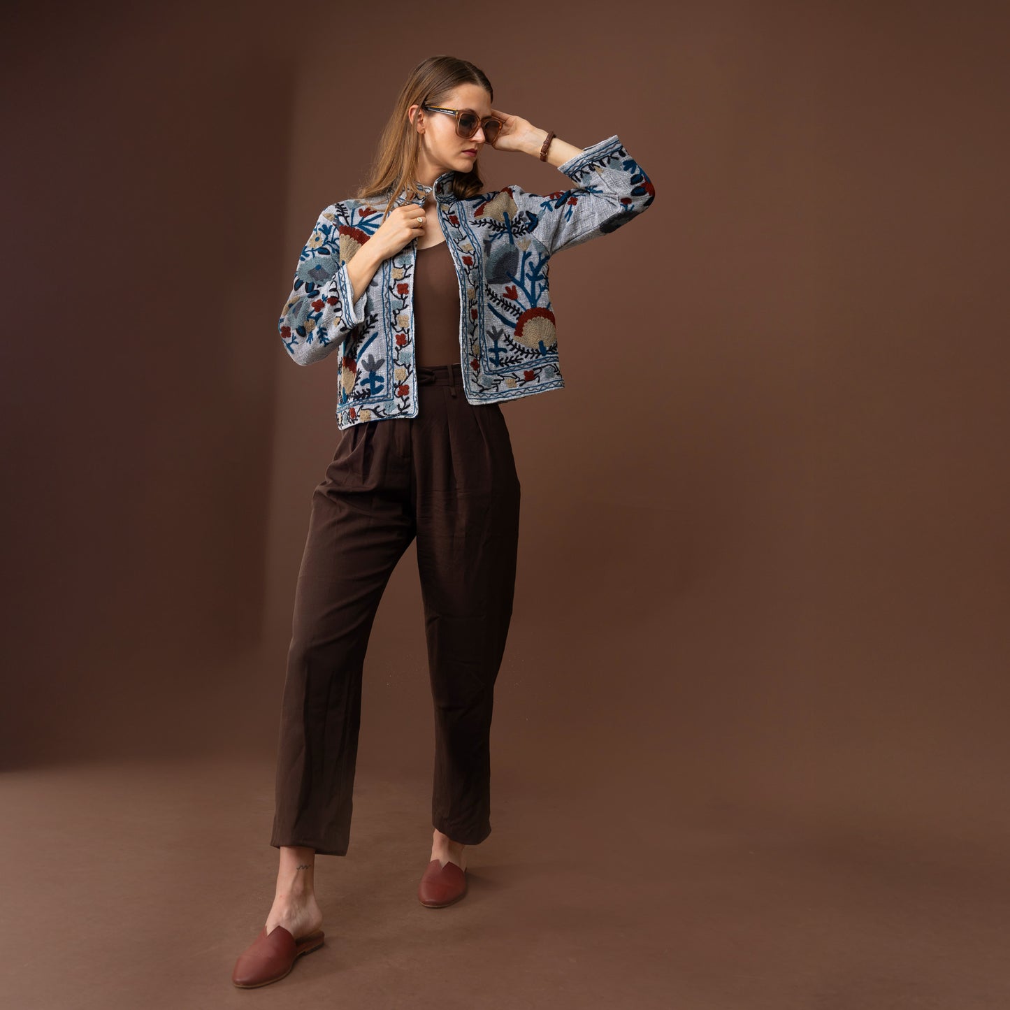 Grey Suzani jacket
